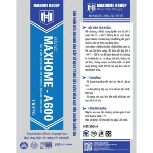 keo silicone maxhome a600 mau trang 4